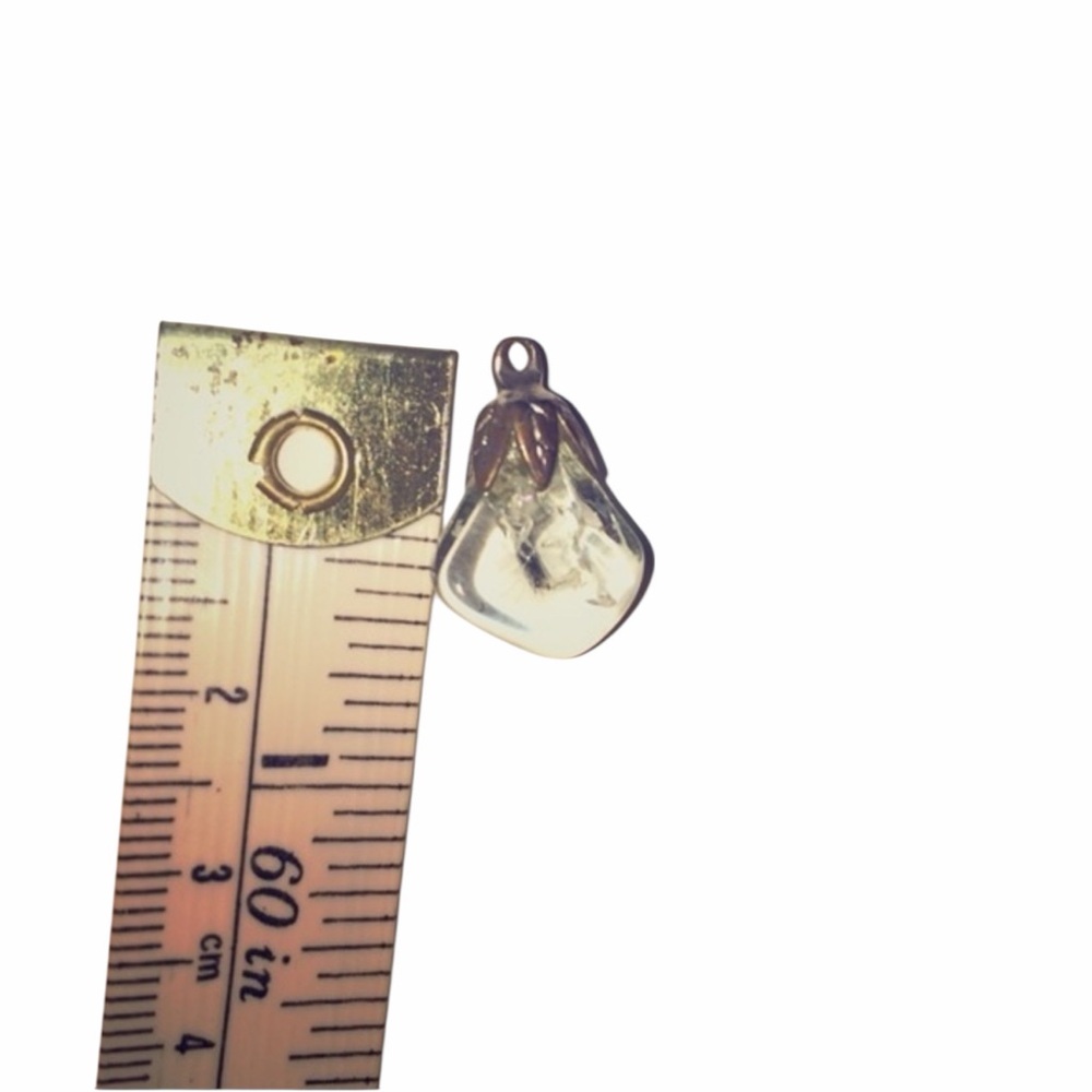 Pendant Glass Clear Teardrop